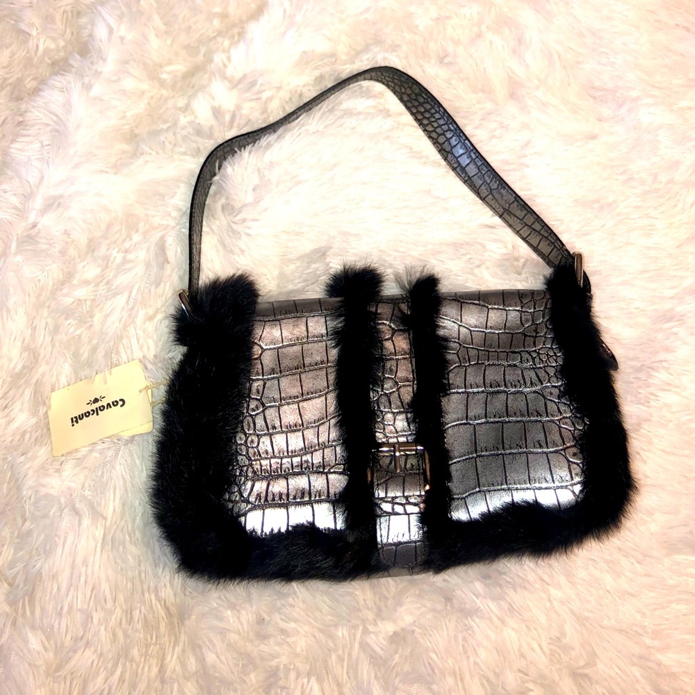 Cavalcanti Leather/Fur Handbag
